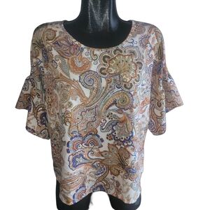 SHEIN Multicolor Paisley Blouse